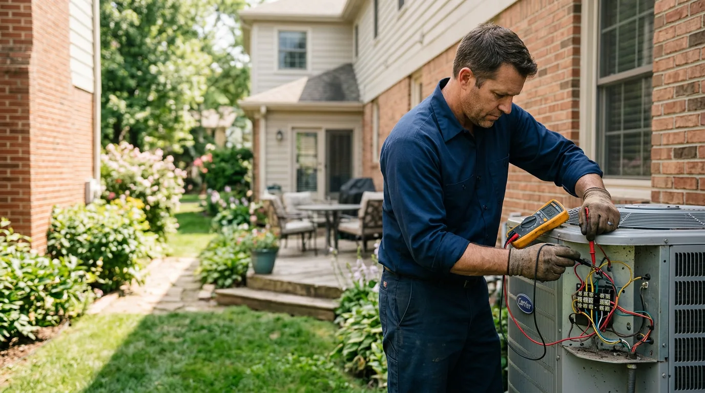 HVAC technician working near Ohlman, IL